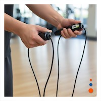 Ejercicios Completos Con Soga Portatil Para Saltos Negro Y+Regalo Sticker